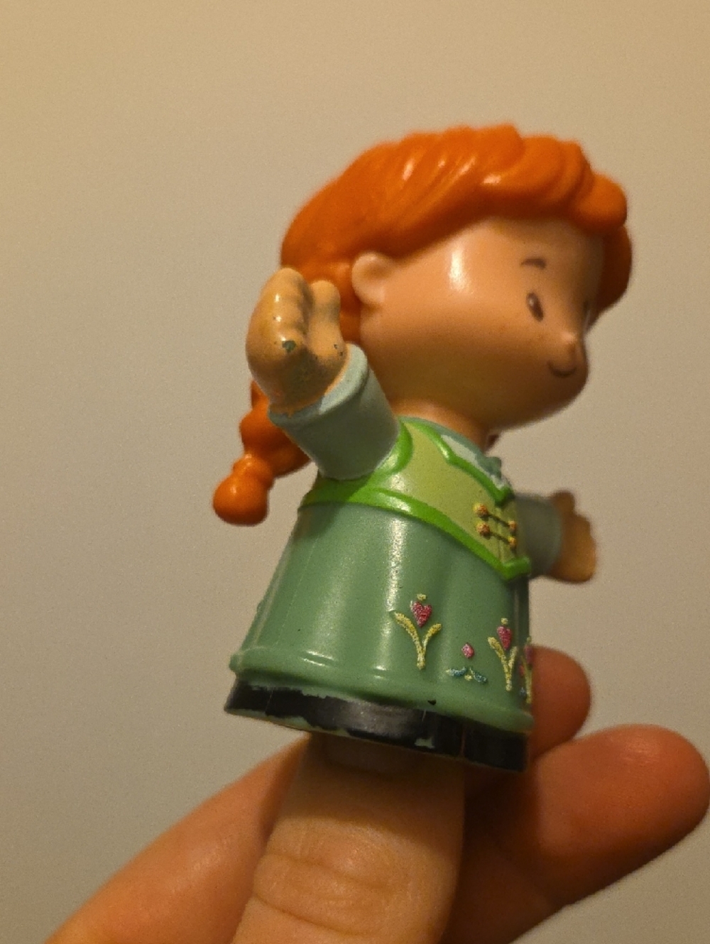 Little People Anna Frozen Disney Princess Green Dress - Picture 4 of 6